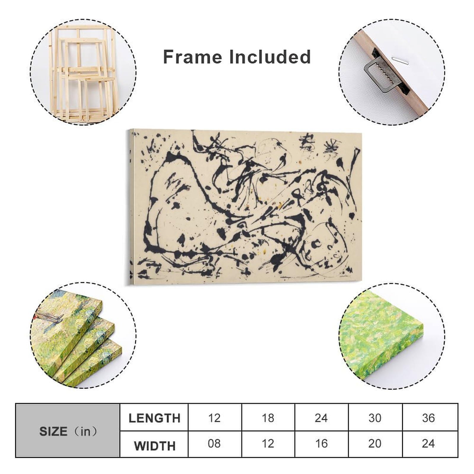 Amazon.com: Jackson Pollock Prints Poster Number 7, 1951 Abstract
